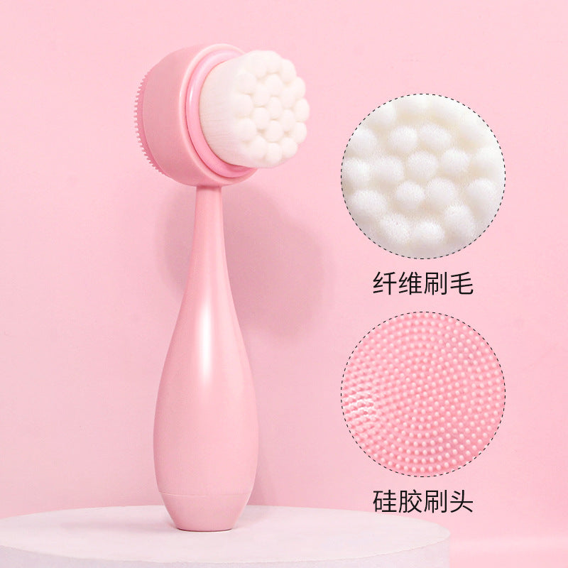 💖🧼 Facial Wash Set | Coral Fleece Hair Band + Cleansing Brushes (3/4-Piece Set)