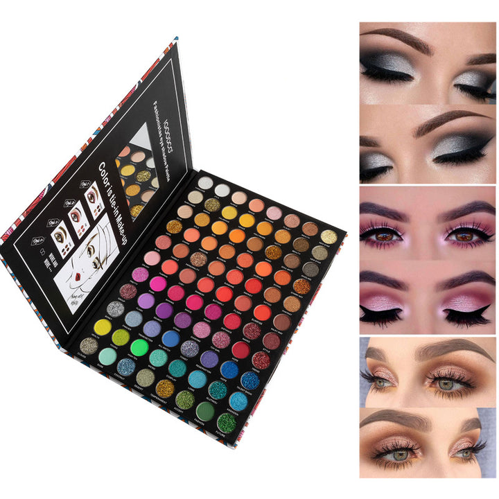 ✨ 88-Color Eyeshadow Palette – Pearlescent, Matte & Glitter Mix Makeup Set ✨
