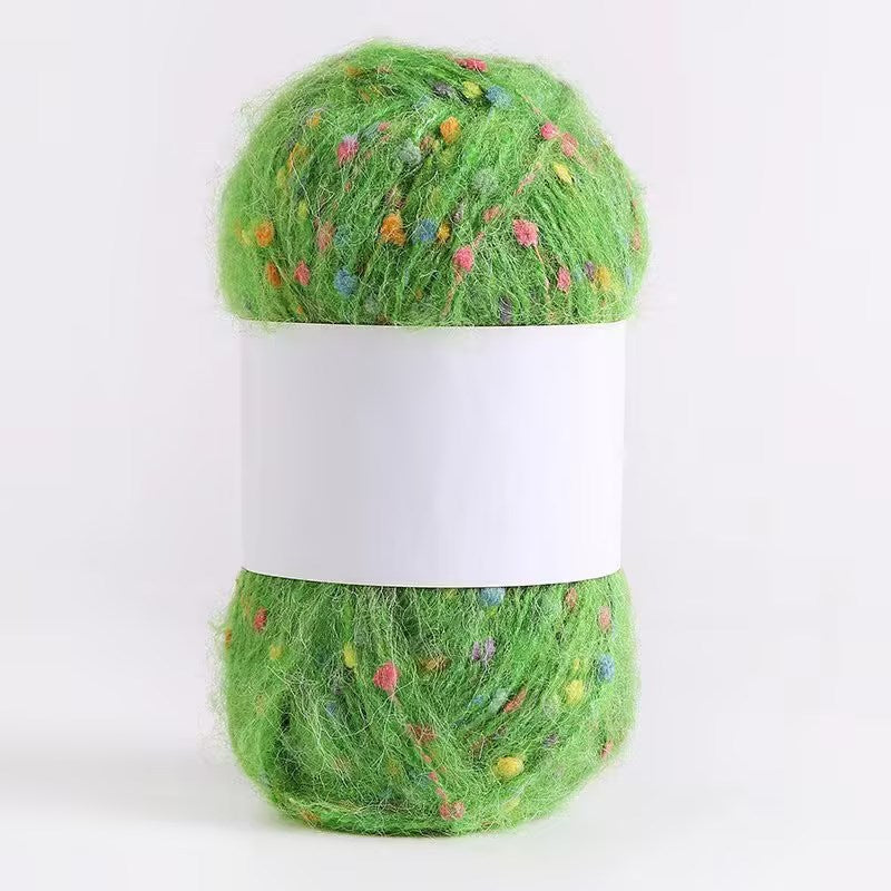 Colored Mohair Knitting Yarn – Soft Hand Woven Mohair Thread for Sweaters, Scarves & DIY Crafts