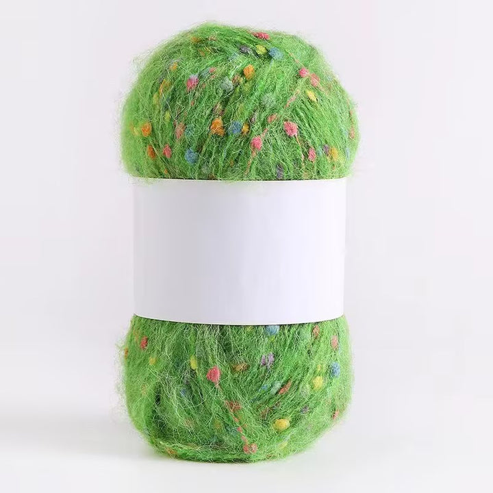 Colored Mohair Knitting Yarn – Soft Hand Woven Mohair Thread for Sweaters, Scarves & DIY Crafts