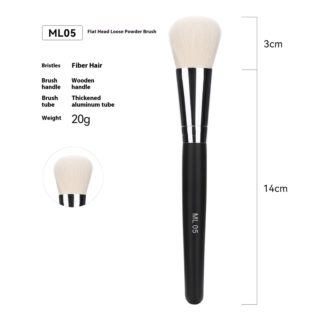 🖌️ 32-Piece Professional Makeup Brush Set – Wooden Handle Brushes with Leather Storage Bag 💄✨