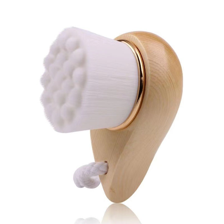 🧼🌿 Comma Facial Brush | Soft Hair Facial Cleansing & Massage Brush