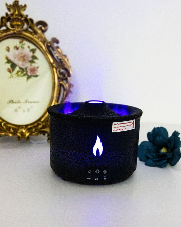 🔥🌋 Jellyfish Fire Volcano Humidifier | Portable Flame Aroma Diffuser ✨