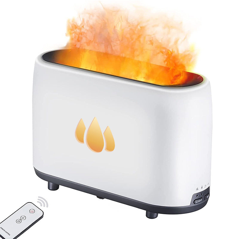 🔥 Simulated Flame Aromatherapy Machine | Ultrasonic Humidifier & Essential Oil Diffuser