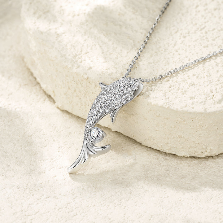 💎 Minimalist Moissanite Pendant Necklace – Platinum-Plated S925 Silver (4.8g) 💎