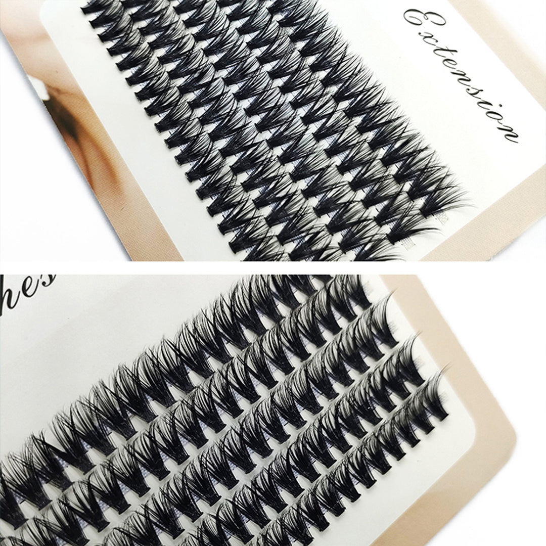 👁️✨ 5 Rows of 40D Cluster Segmented Lashes – DIY Lash Extension Set