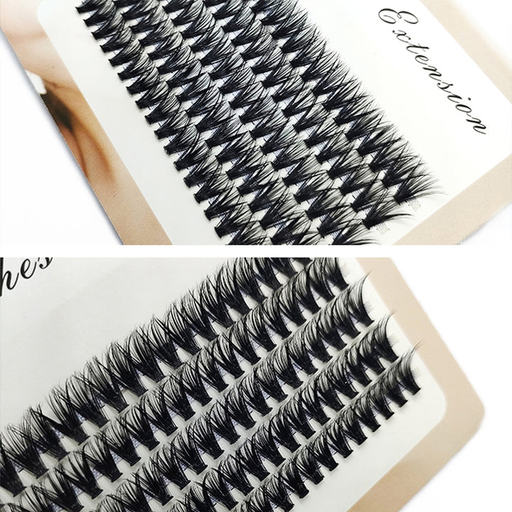 👁️✨ 5 Rows of 40D Cluster Segmented Lashes – DIY Lash Extension Set