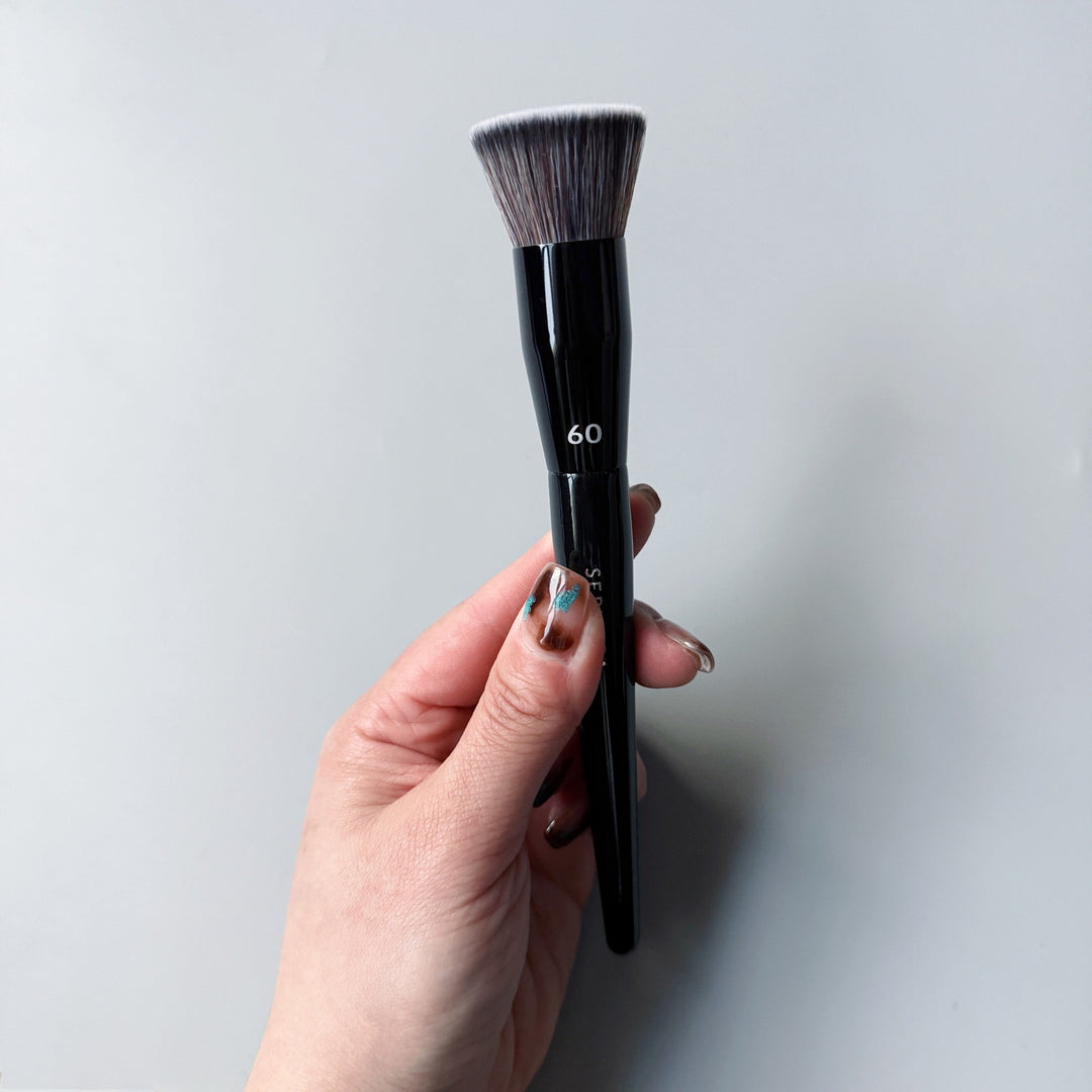 🌸 Lotus Series Double-Ended Makeup Brush – Foundation, Eyeshadow, Concealer & Blending Tool 💄✨