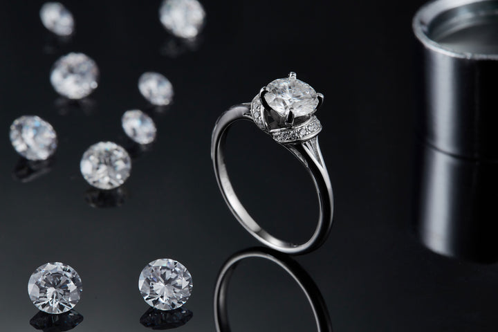 💍 1-Carat Moissanite Minimalist Ring – Platinum-Plated S925 Silver (2g, Sizes 5–9) 💍