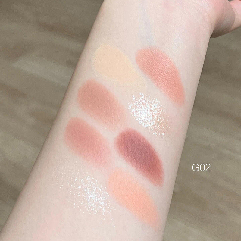 💖 Heart Eyeshadow Palette – All-in-One Matte, Blush & Highlight Makeup Set ✨