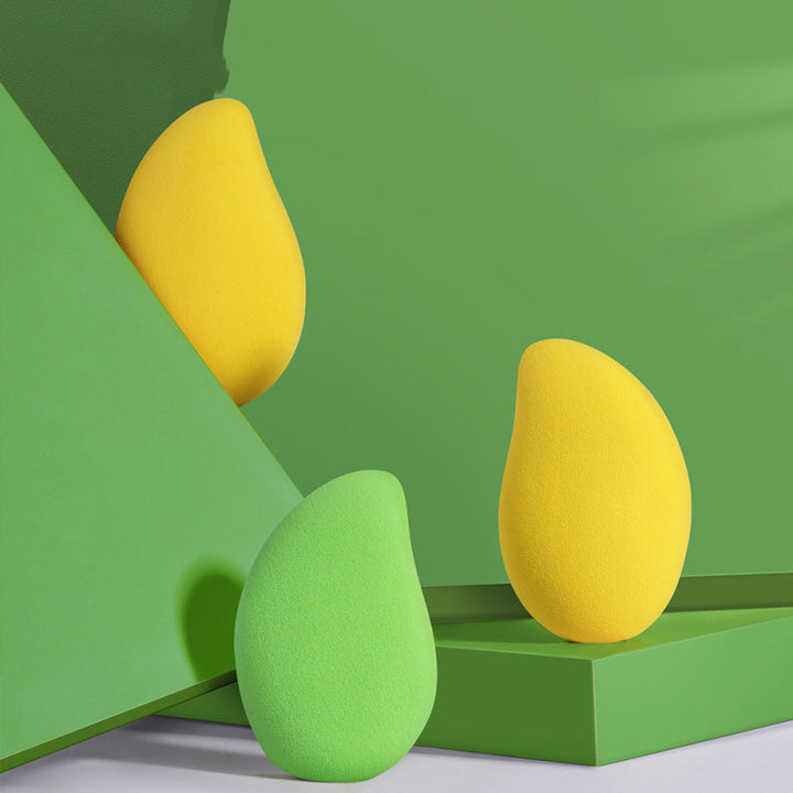 🥭💄 Little Mango Makeup Egg Set – Creative Soft Beauty Sponge (3PCS Wet & Dry Blender)