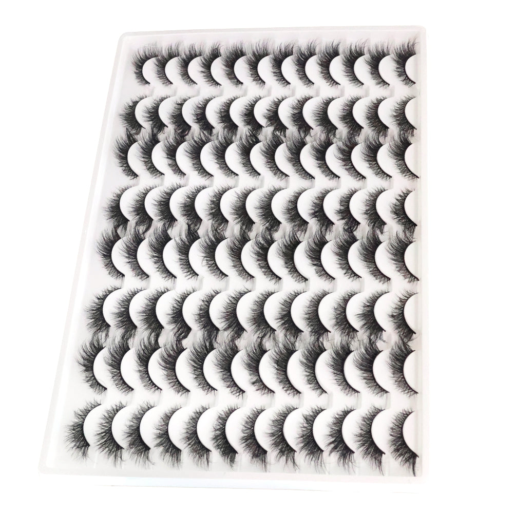 👁️✨ 3D False Eyelashes – Multi-Layered, Realistic, Soft & Comfortable Lashes
