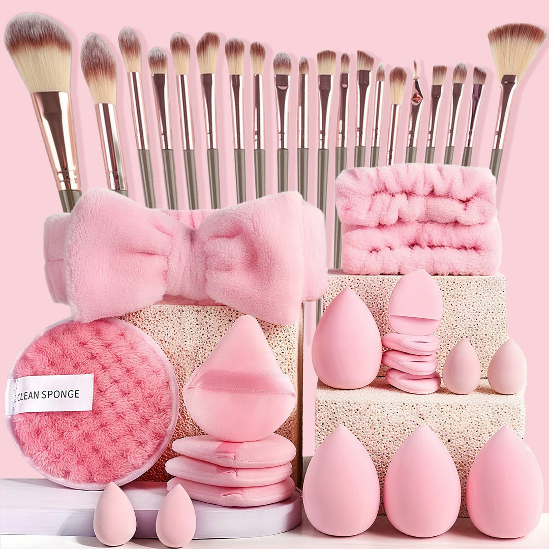 💄✨ 40-Piece Makeup Tool Set With Beauty Blender Sponges