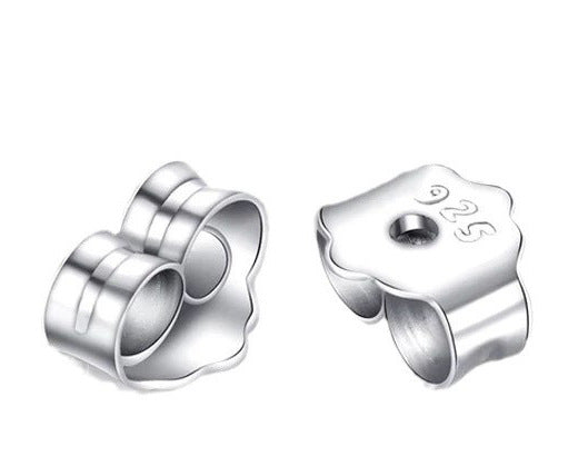 ✨ S925 Sterling Silver Six-Prong Moissanite Stud Earrings – Minimalist Modern Design ✨
