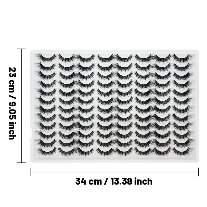 👁️✨ 3D False Eyelashes – Multi-Layered, Realistic, Soft & Comfortable Lashes