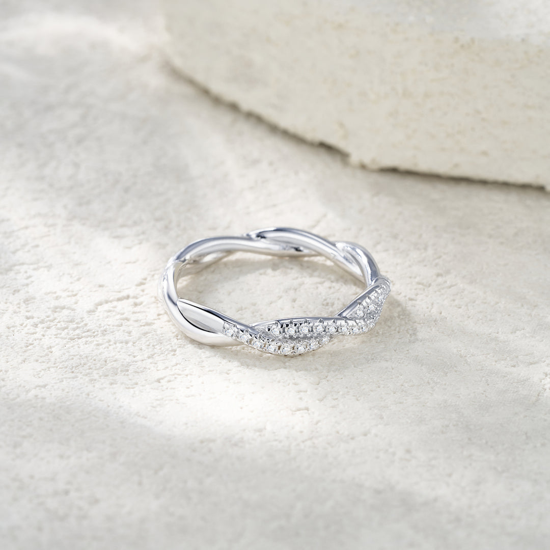 💍 Minimalist Moissanite Ring – Platinum-Plated S925 Silver (2.8g, Sizes 5–9) 💍