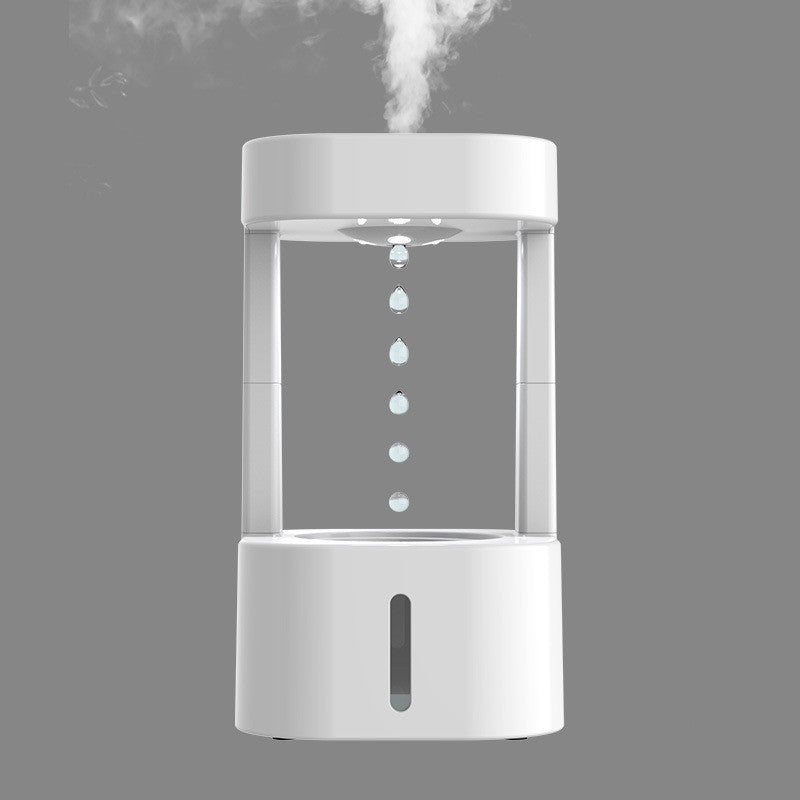 💧✨ Anti-Gravity Water Drop Humidifier | 580ML USB Mist & Ambient Light 🌙