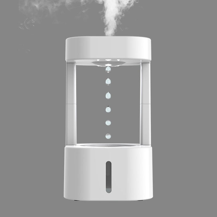 💧✨ Anti-Gravity Water Drop Humidifier | 580ML USB Mist & Ambient Light 🌙