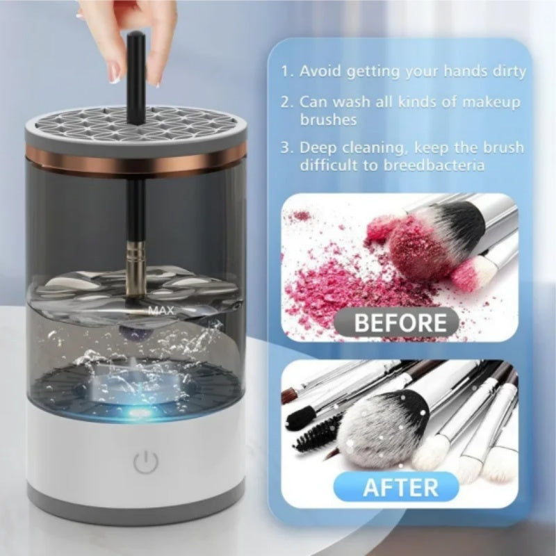 ✨ Automatic Rotating Makeup Brush Cleaner — USB Electric Washing Machine 💄🧼⚡