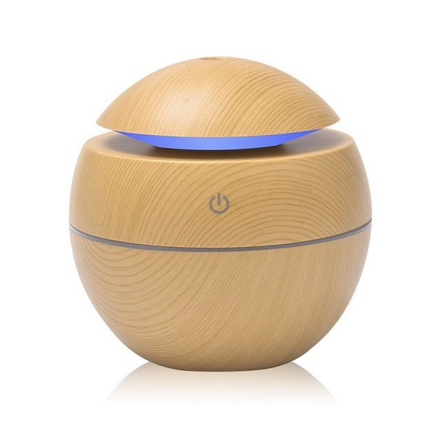 🍄💧 Eco-Friendly Mushroom Head Mini Humidifier | Wood Grain Ultrasonic Air Moisturizer ✨
