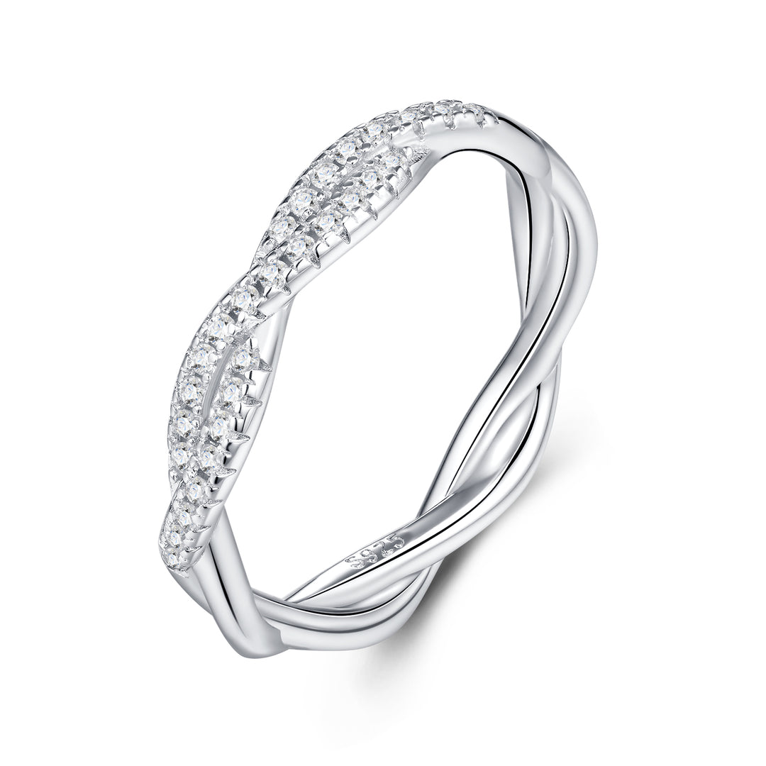 💍 Minimalist Moissanite Ring – Platinum-Plated S925 Silver (2.8g, Sizes 5–9) 💍