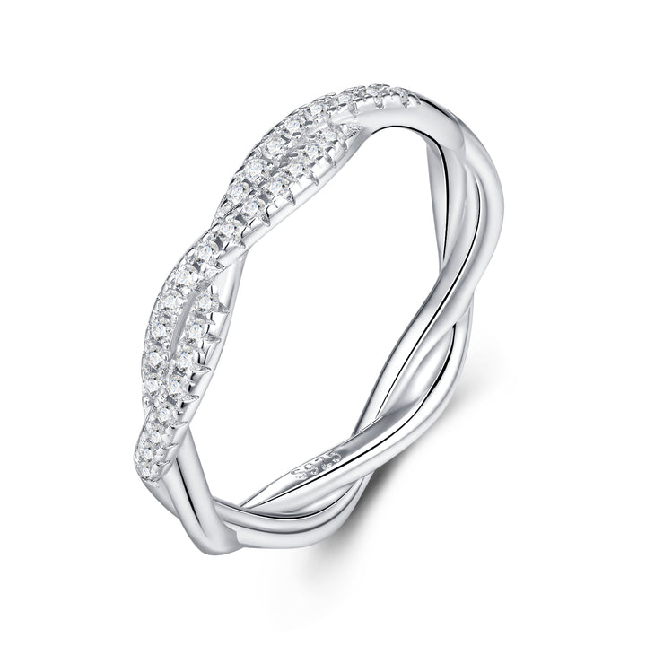 💍 Minimalist Moissanite Ring – Platinum-Plated S925 Silver (2.8g, Sizes 5–9) 💍