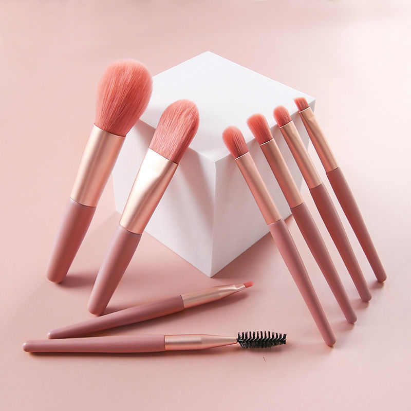 ✨ Beauty Tools 8-Piece Mini Makeup Brush Set — Portable Travel Kit 💄