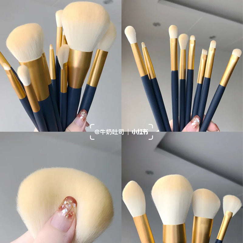 ✨ 12-Piece Soft Hair Makeup Brush Set — Eyeshadow, Blush & Powder Kit 💄