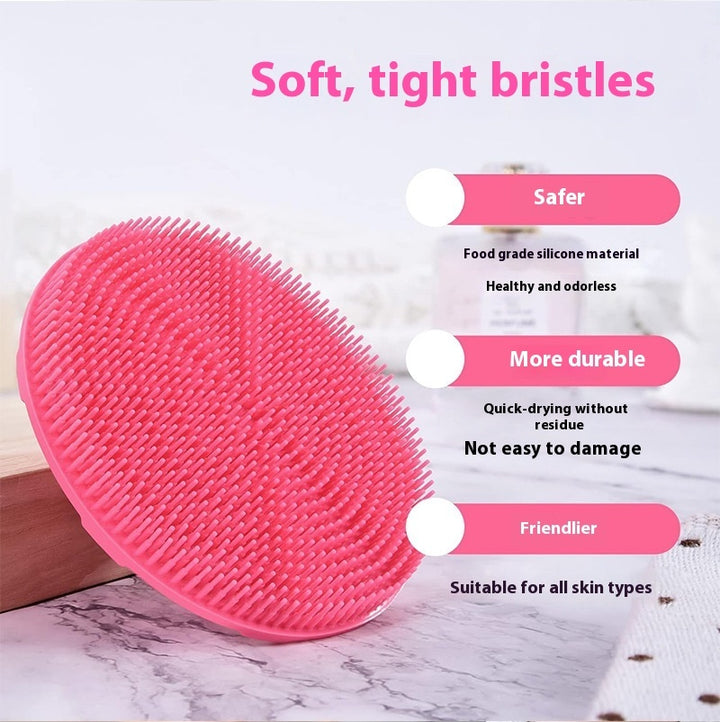 🧼🛁 Silicone Shampoo & Cleansing Brush | Soft Exfoliating Face & Body Care Tool