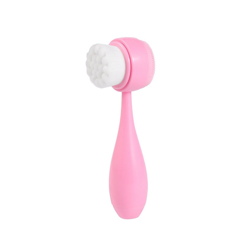 🧼💗 Face Brush | ABS + Silicone + Microfiber Deep Cleansing Tool