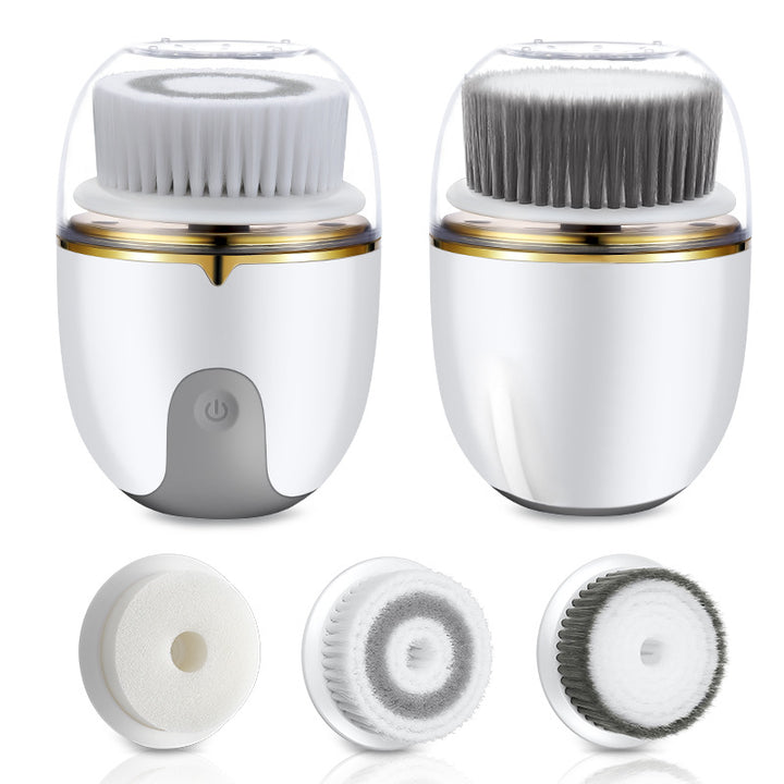💖🌀 Electric Washing Brush | Interchangeable Head Cleansing & Makeup Removal Instrument