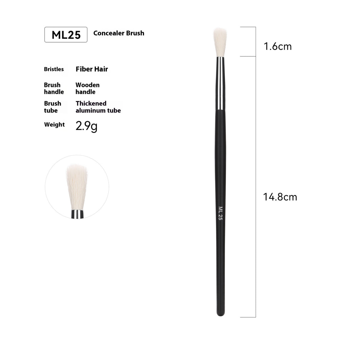 🖌️ 32-Piece Professional Makeup Brush Set – Wooden Handle Brushes with Leather Storage Bag 💄✨