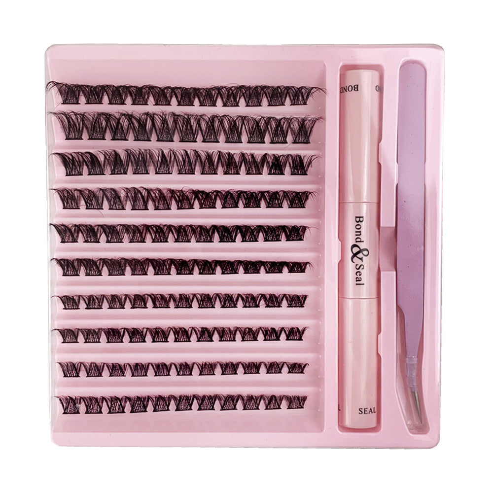 👁️✨ Self-Grafting Single Cluster Eyelash Set – DIY Lash Extension Kit