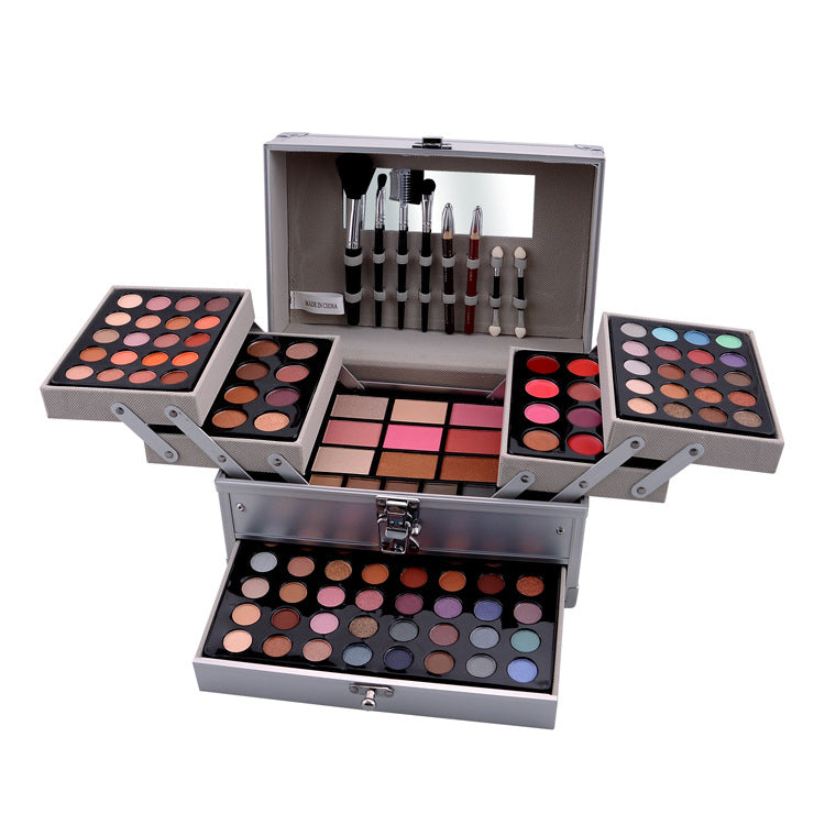 💄 Lip Pencil & Blush Combination Makeup Set – Full Face Cosmetic Kit with Eyeshadow & Lip Gloss ✨