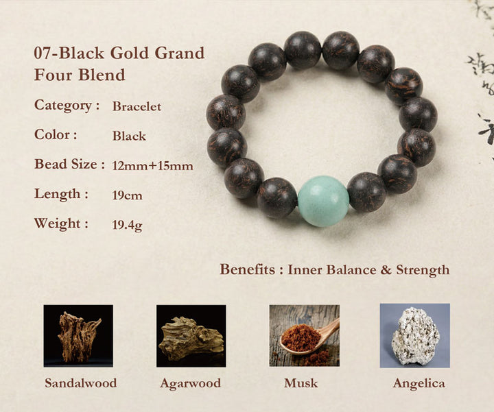 Chinese Herbal Bead Bracelet – Lightweight Wellness Jewelry