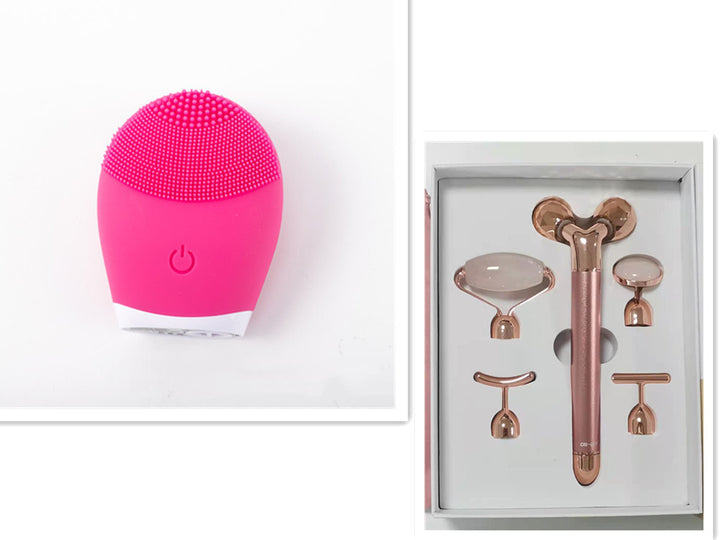 💖🧼 Electric Ultrasonic Silicone Facial Cleanser | Deep Cleansing & Oil Control Device