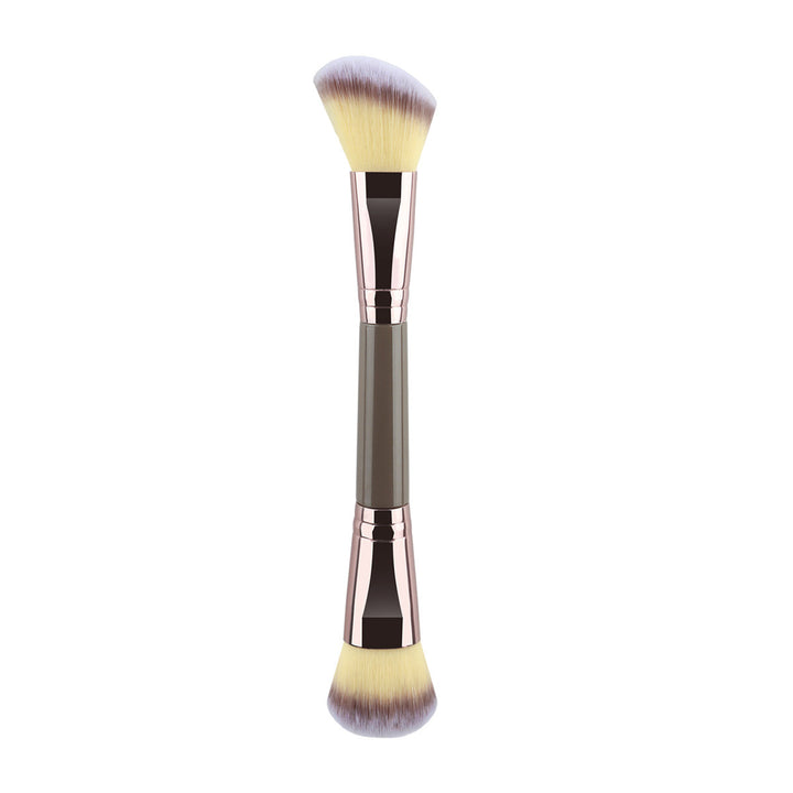 ✨ 3-Piece Double-Ended Makeup Brush Set — Soft Foundation & Shading Tools 💄
