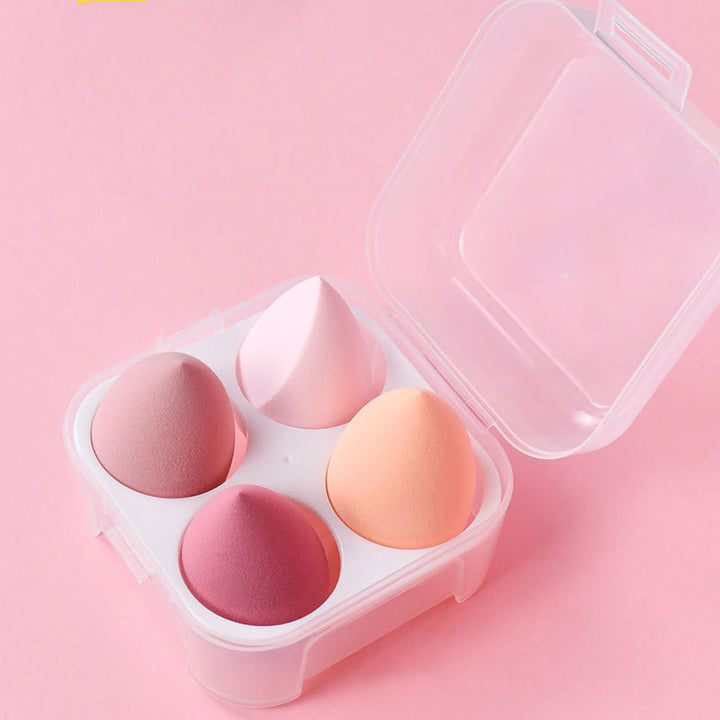 ✨ 4-Piece Makeup Sponge Set (Wet & Dry Use) 💄