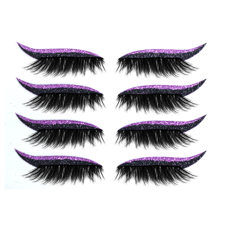 🧲👁️ 3D Magnetic False Eyelashes – 4 Pairs Glue-Free Self-Adhesive Lash Set