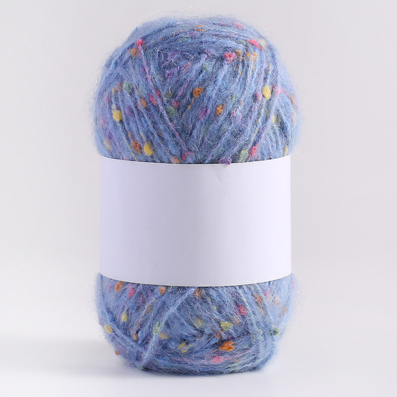 Colored Mohair Knitting Yarn – Soft Hand Woven Mohair Thread for Sweaters, Scarves & DIY Crafts