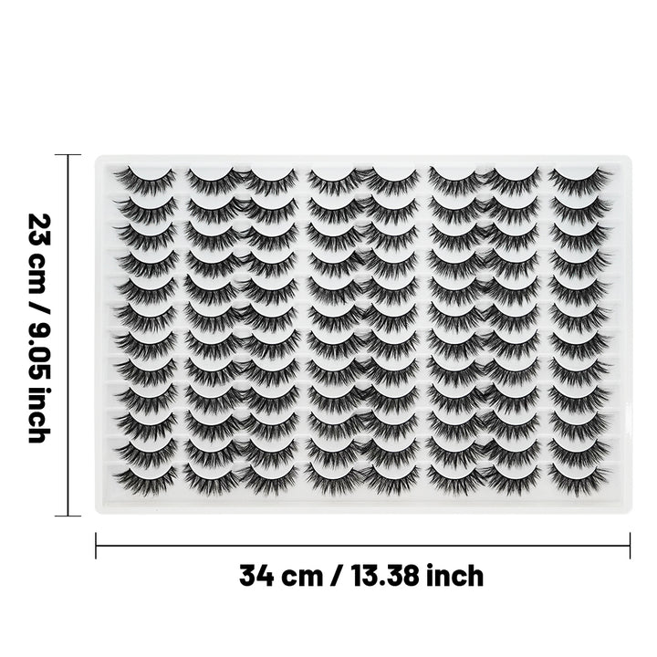 👁️✨ 3D False Eyelashes – Multi-Layered, Realistic, Soft & Comfortable Lashes
