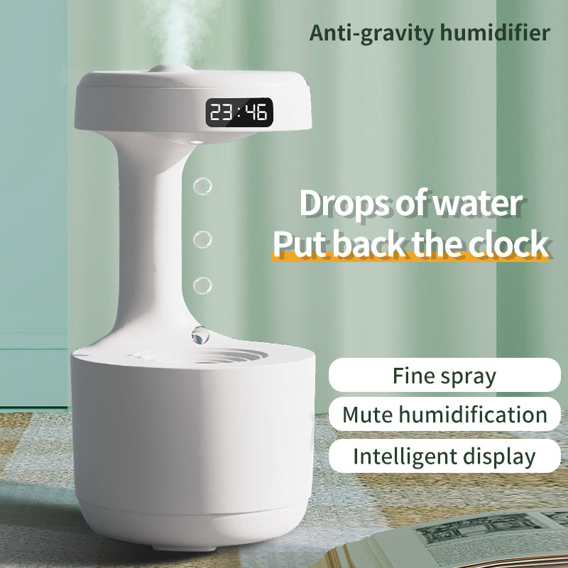 💧🧘 Anti-Gravity Water Drop Aroma Diffuser | Single Arm Humidifier (800ml) ✨