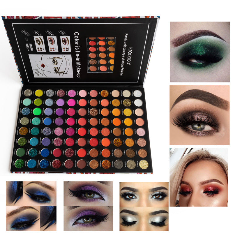 ✨ 88-Color Eyeshadow Palette – Pearlescent, Matte & Glitter Mix Makeup Set ✨