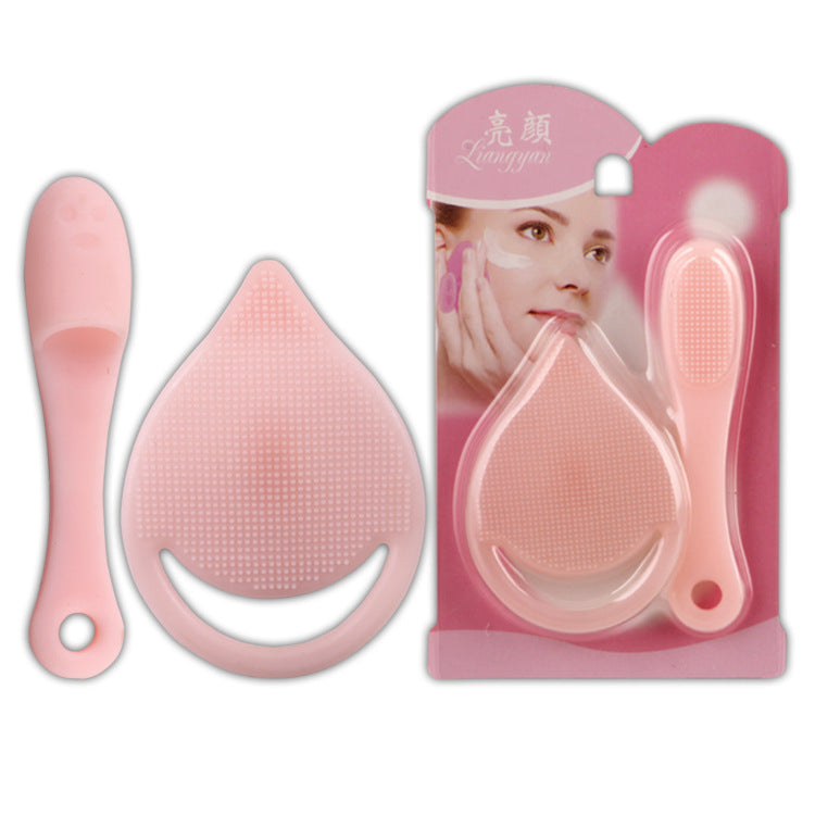💖🧼 Silicone Drop-Shaped Facial Cleansing Instrument Set | Gentle Pore Cleanser