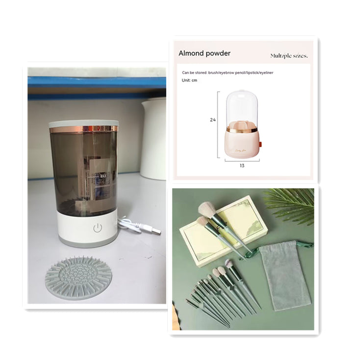 ✨ Portable Electric Makeup Brush Cleaner — USB Automatic Cleaning Machine 💄🧼⚡