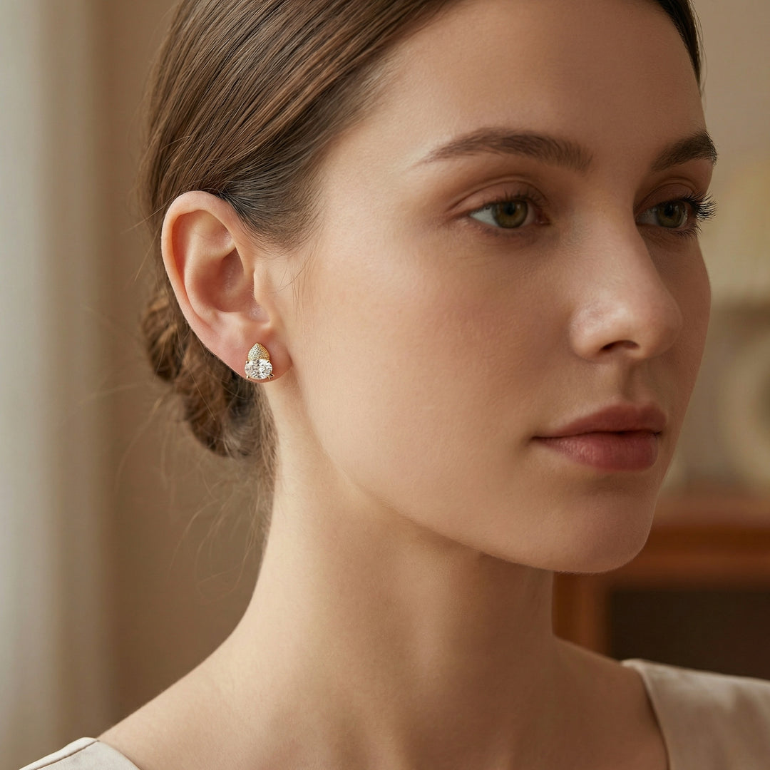 ✨ 925 Sterling Silver Celestial Star & Gem Stud Earrings ✨