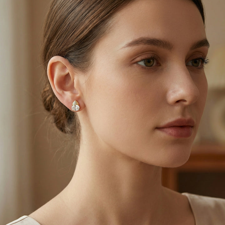 ✨ 925 Sterling Silver Celestial Star & Gem Stud Earrings ✨