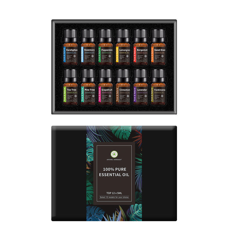🌿 Aromatherapy Kit Essential Oil Massage Set (12 × 5ml)