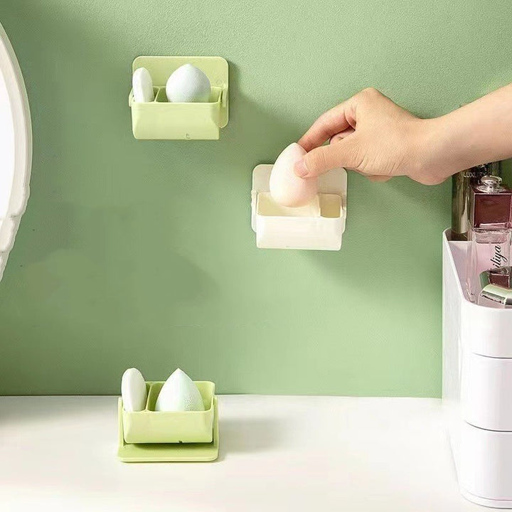 💄✨ Cosmetic Egg Storage Rack | Punch-Free Makeup Sponge Holder