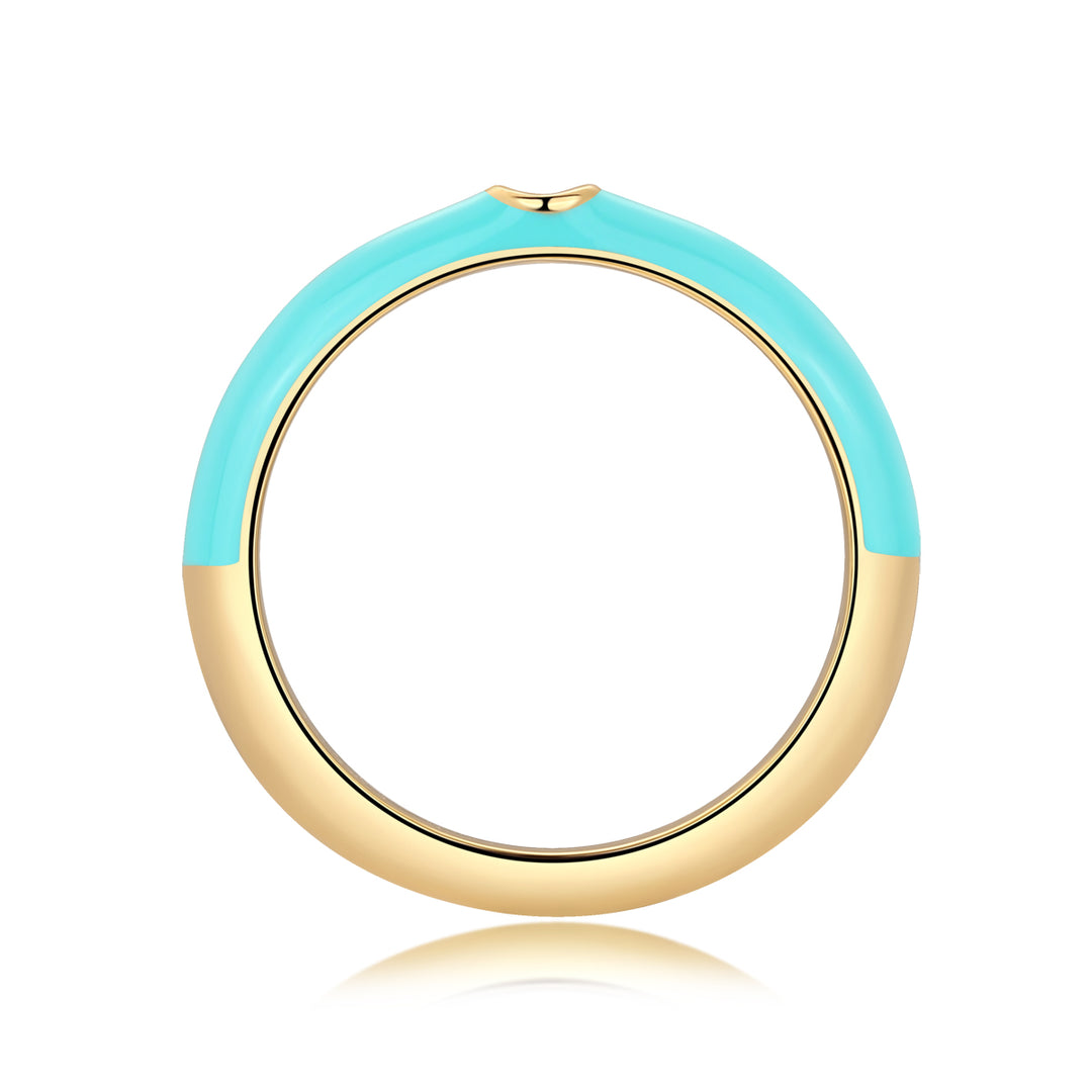 Blue Fairy Morganite Ring Set – Gold-Plated S925 Silver Luxury Jewelry